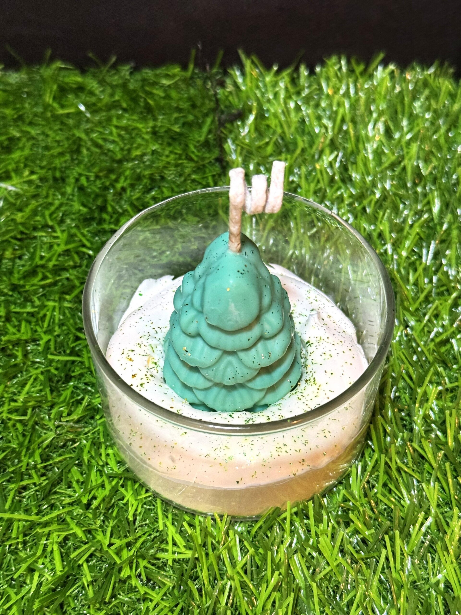 Vela aromática decorativa abeto en la nieve - 3